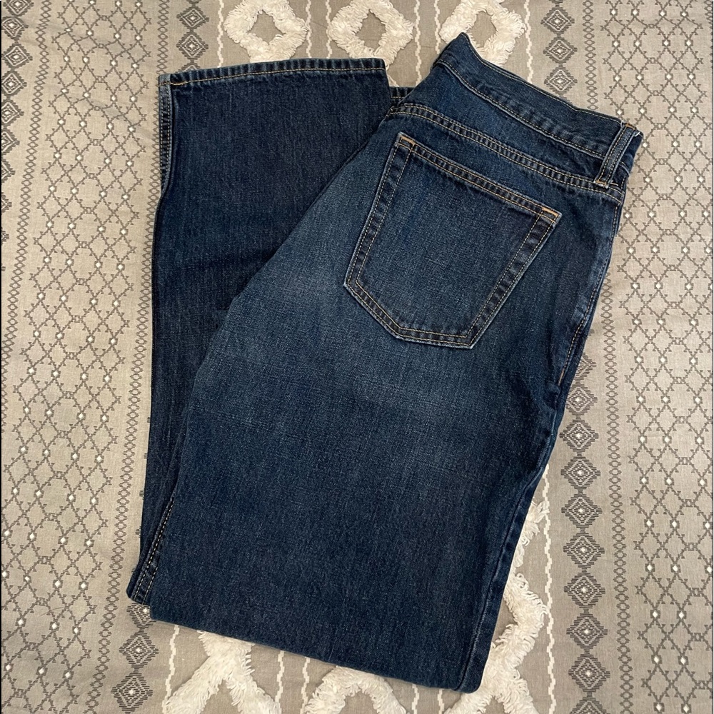 Old Navy Loose/Ample Dark Rinse Jeans - Picture 4 of 10